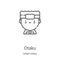 otaku icon vector from urban tribes collection. Thin line otaku outline icon vector illustration. Linear symbol for use on web and