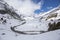 Otal valley, Ordesa y Monte Perdido national park with snow