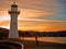 Otopet kid under the lighthouse