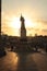 Otranto Martyrs memorial monument at sunset, Puglia, Italy.