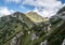 Otrhance mountain ridge with Nizna Magura, Ostredok and Vysna Magura peak in Western Tatras mountains in Slovakia