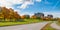 Ottawa along the riverside parkway - winding paved roads make for an outing in autumn afternoon sun.