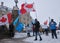 Ottawa, Canada. February 22, 2021. End Genocide in Uyghur Rally in front of Parliament