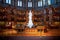 Ottawa, Canada, September 18, 2018: Queen Victoria in the Main Reading Room of the Library of Parliament on Parliament