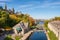 Ottawa locks on Canal Rideau in the Autumn season