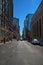 Ottawa, Ontario, Canada September 18, 2018: Street 19-11 Metcalfe St Building, police car with blue sky, Ottawa tour of