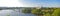 Ottawa River and city skyline panorama, Ottawa, Canada