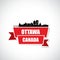 Ottawa skyline - Canada - vector illustration