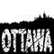 Ottawa skyline grunge text