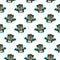 Otter cheerful excited amused funny animals sportive pet cute seamless pattern with white modern print background expression