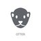 Otter icon. Trendy Otter logo concept on white background from a