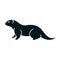 Otter icon. Vector illustration decorative design