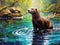 Otter\\\'s Aquatic Bliss: A Playful Journey in Nature\\\'s Water Wonderland