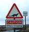 Otters Crossing Sign