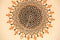 Ottoman art with geometric patterns on wood