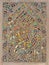 Ottoman era style glazed ceramic tiles from Iznik Turkey decorated with floral ornaments