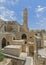 Ottoman minaret in the Tower of David courtyard in Jerusalem