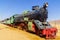Ottoman steam train, Wadi Rum station of Al Hijaz Train