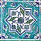 Ottoman tile in turquoise