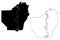 Ouachita County, Louisiana U.S. county, United States of America, USA, U.S., US map vector illustration, scribble sketch