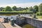 Oudesluis, Netherlands. August 2022. A small manually operated lock in the polder of North Holland.