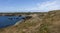 The Ouessant island coastline view during summer