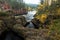 Oulanka National Park. Autumn foliage next to KiutakÃ¶ngÃ¤s rapids in Northern Finland.