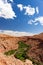 Ounilla Valley, Morocco, High Atlas Landscape. Argan trees on th