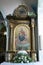 Our Lady altar in the All Saints Church in the Bedenica, Croatia