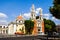 Our Lady Of Guadalupe Church with cars in Puebla, Mexico