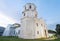 Our Lady of Immaculate Conception Church,lit up in the evening,Oslob,Cebu,The Philippines