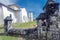 Our Lady of Immaculate Conception Church,whitewashed exterior,Oslob,Cebu,The Philippines