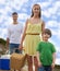 Our little getaway. Portrait of a happy young family on a picnic in the outdoors.