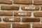 Our minds matter ourmindsmatter symbol. Concept words Our minds matter on beautiful brown brick. Beautiful red brown brickwall