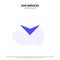 Our Services Arrow, Down, Next Solid Glyph Icon Web card Template