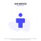 Our Services Avatar, Male, People, Profile Solid Glyph Icon Web card Template