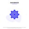 Our Services Basic, General, Gear, Wheel Solid Glyph Icon Web card Template