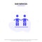 Our Services Best, Friends, Friendship, Group Solid Glyph Icon Web card Template