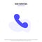 Our Services Call, Incoming, Telephone Solid Glyph Icon Web card Template