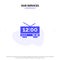 Our Services Clock, Electric, Time, Machine Solid Glyph Icon Web card Template
