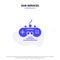 Our Services Controller, Game, Game Controller, Gamepad Solid Glyph Icon Web card Template