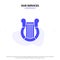 Our Services Culture, Greece, Harp, History, Nation Solid Glyph Icon Web card Template