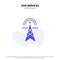 Our Services Electric Tower, Electricity, Power, Tower, Computing Solid Glyph Icon Web card Template