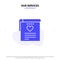 Our Services File, Love, Wedding, Heart Solid Glyph Icon Web card Template