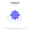 Our Services Flower, Decoration, China, Chinese Solid Glyph Icon Web card Template