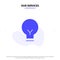 Our Services Light, Bulb, Basic, Ui Solid Glyph Icon Web card Template