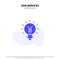 Our Services Light bulb, Bulb, Electrical, Idea, Lamp, Light Solid Glyph Icon Web card Template