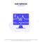 Our Services Medical, Hospital, Heart, Heartbeat Solid Glyph Icon Web card Template