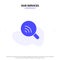 Our Services Search, Research, Wifi, Signal Solid Glyph Icon Web card Template