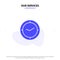 Our Services Watch, Time, Timer, Clock Solid Glyph Icon Web card Template